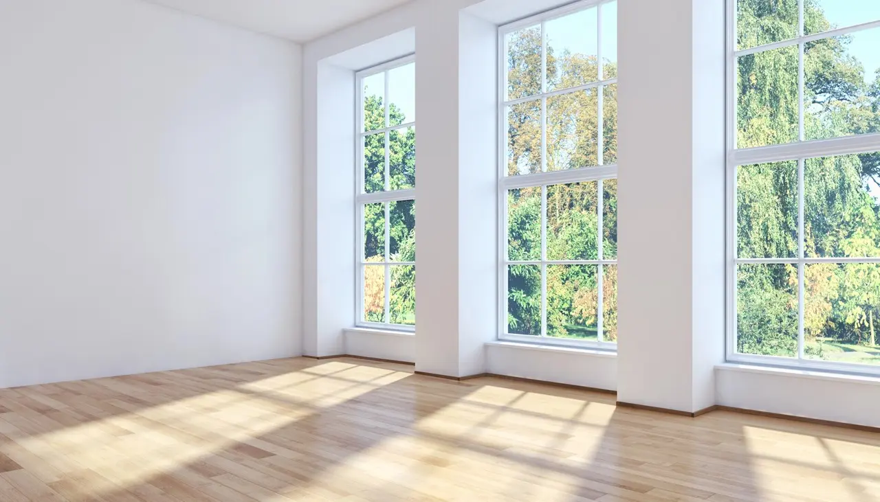 Empty rental unit with natural light after tenant move-out